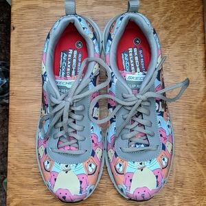 NIB 7 SKECHERS Gray/Dog Slip Resistant Work Shoes